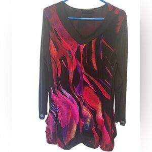 Vibrant Multicolor Women's Tunic Top